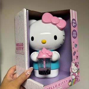 Hello Kitty Figure with Pink Bow and Bubble tea Boba